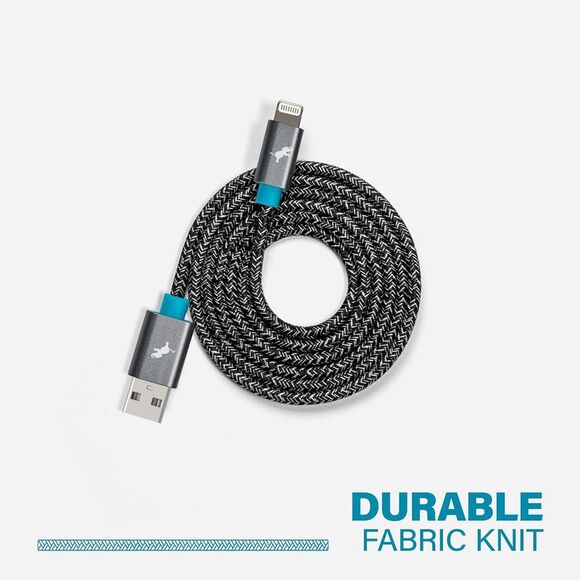Nimble Powerknit USB-A Charger Cable 3.3ft - Space Grey - Picture 4 of 5